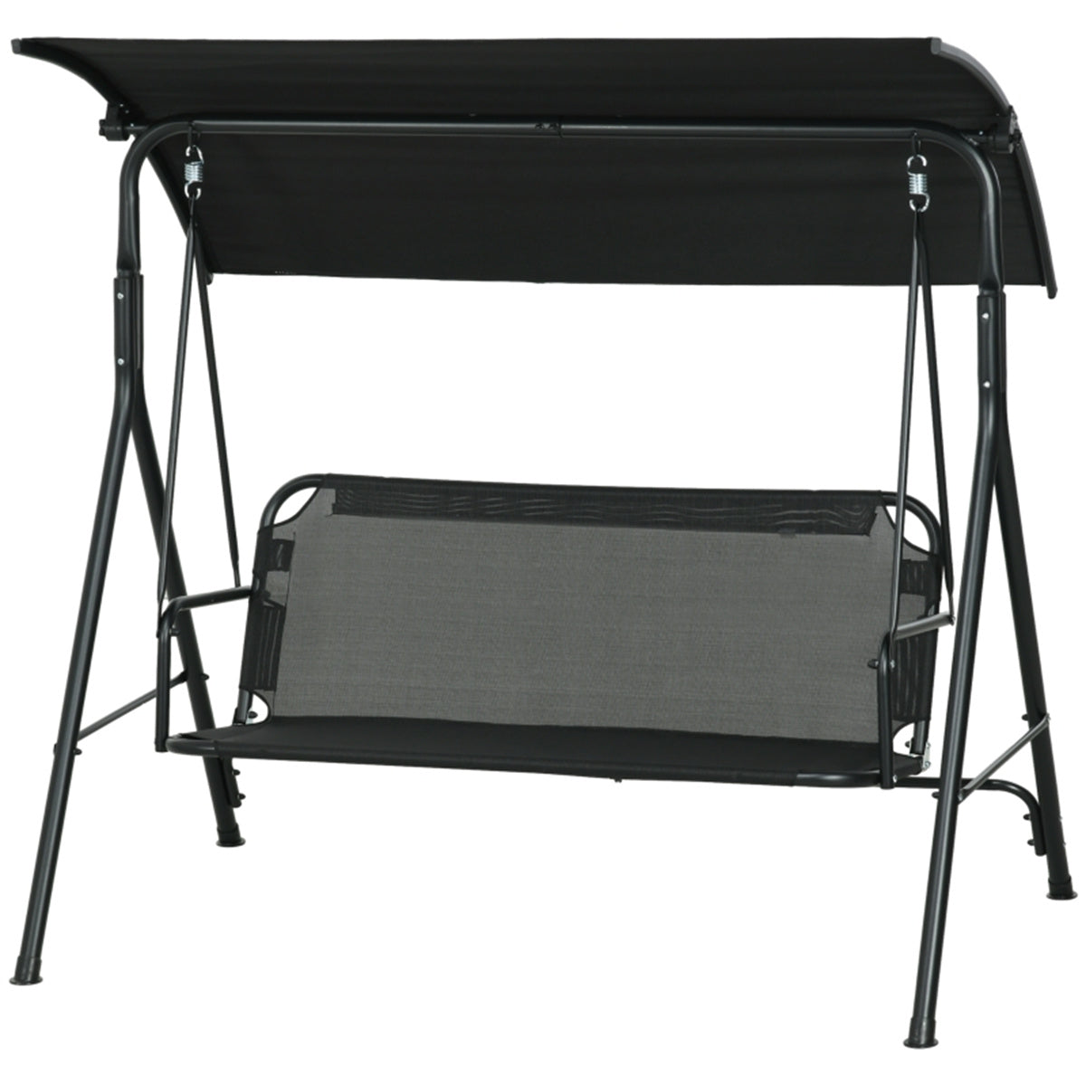 3-Seat Outdoor Patio Swing Chair-Black (Amazon Shipping)( Prohibited by WalMart )