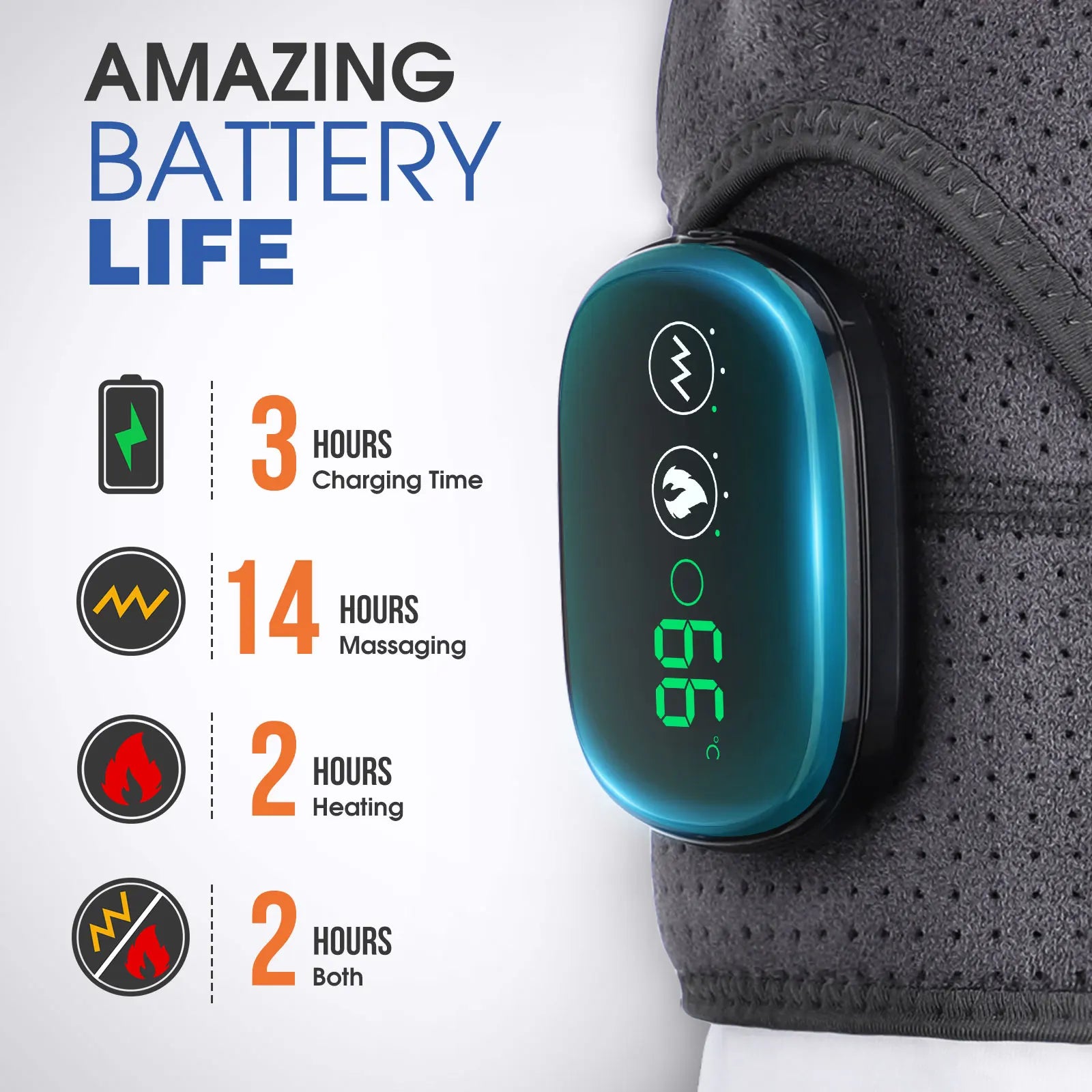 Electric Shoulder Massager Heating Pad Vibration Massage Support Belt Shoulder Thermal Brace