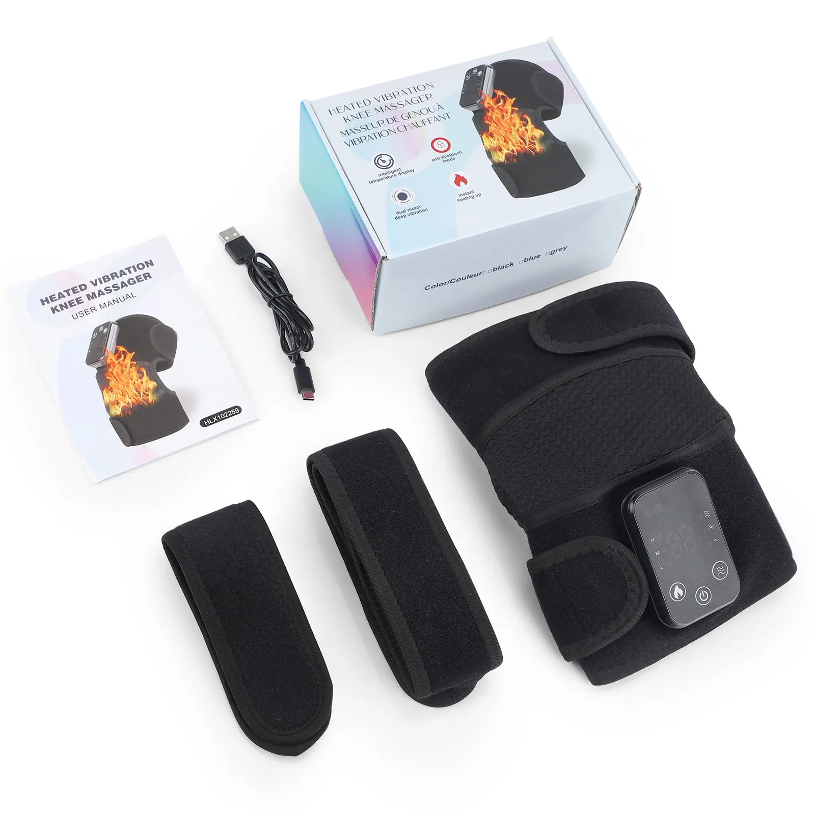 Electric Shouldert Heating Pad 3-Speed Vibration Muscle Relax Belt Thermal Massager Shoulder Neck Health Care Support Brace