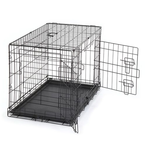 Secure & Spacious 30" Folding Pet Kennel Crate for Dogs & Cats - Easy Setup!