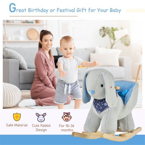 Cute Rabbit Rocking Chair: Safe & Fun for Toddlers 18-36 Months!