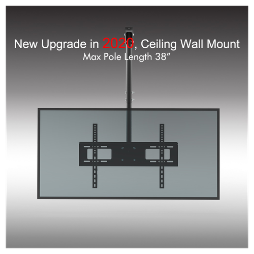 TMC-7006 Ceiling Mount TV Wall Bracket Roof Rack Pole Retractable For 32"-70" Flat Screen