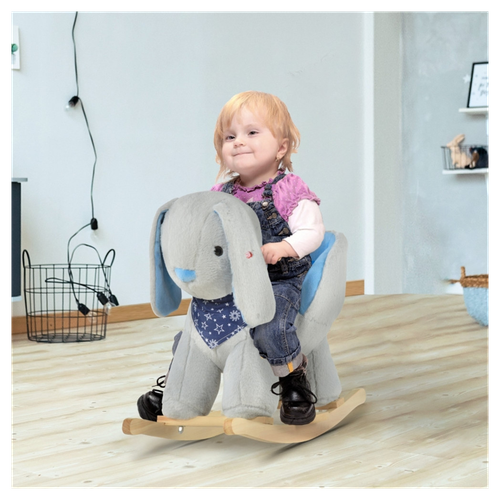 Cute Rabbit Rocking Chair: Safe & Fun for Toddlers 18-36 Months!